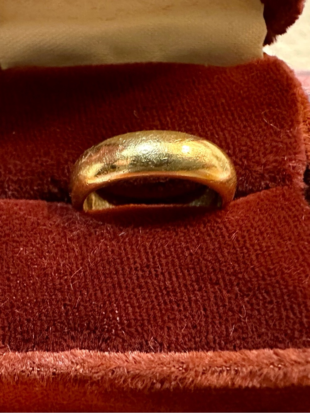 Antique 18k Solid Gold Heavy 5mm Pinky Ring Size 3 Weighs 5.5 Grams - Picture 6 of 14